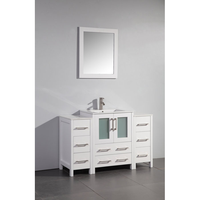 Wade Logan® Karson 48'' Freestanding Single Bathroom Vanity with
